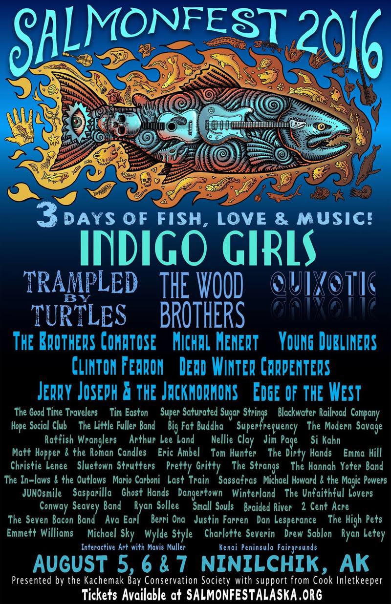 Salmonfest 2016 lineup poster