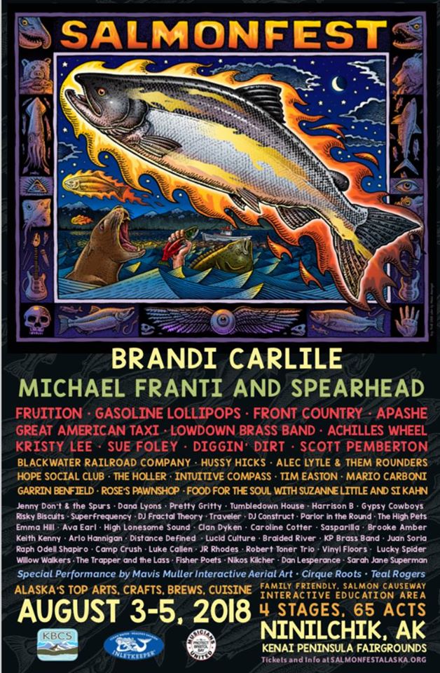 Salmonfest 2018 lineup poster