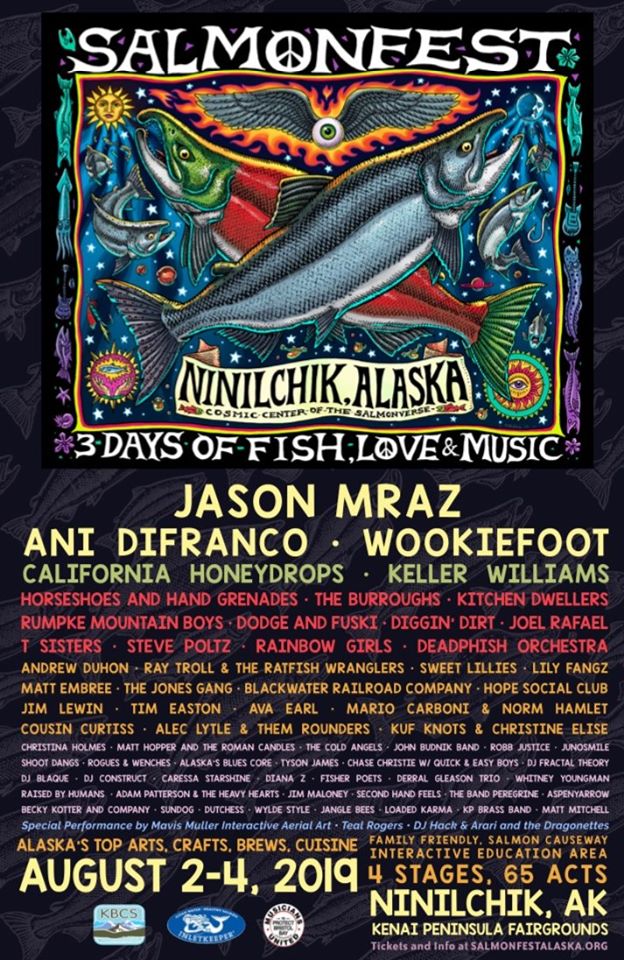 Salmonfest 2019 lineup poster